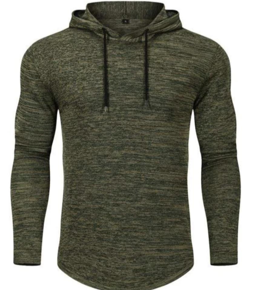 Men’s Lightweight Pullover Hoodie | Stretch Knit | Casual Everyday Layer