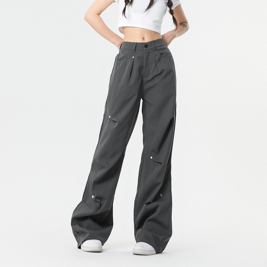 High-Waisted Parachute Pants | Oversized Fit | Lightweight Nylon | Trendy Streetwear