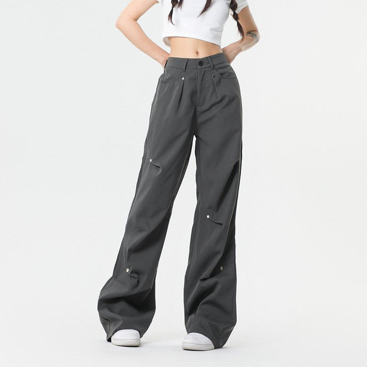 High-Waisted Parachute Pants | Oversized Fit | Lightweight Nylon | Trendy Streetwear