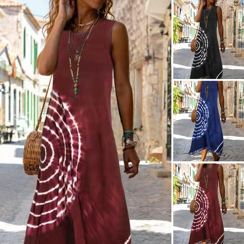 Elowen - Casual and Stylish Sleeveless Midi Dress for Summer