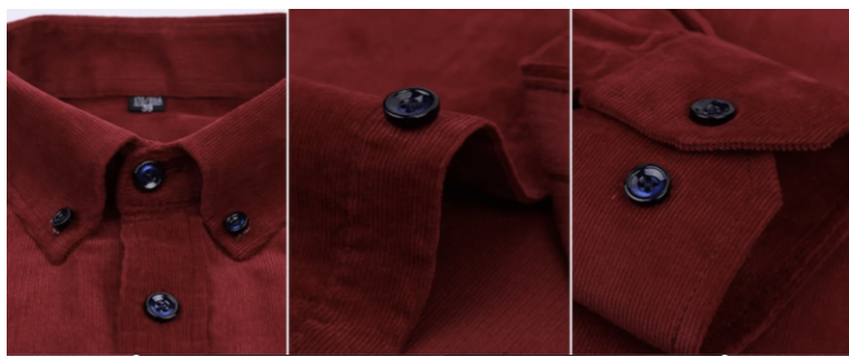 Corduroy Button-Up Shirt | Structured Fit | Soft Cotton Blend