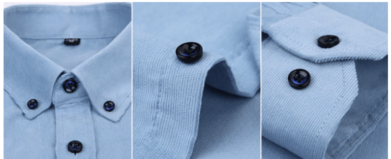 Corduroy Button-Up Shirt | Structured Fit | Soft Cotton Blend