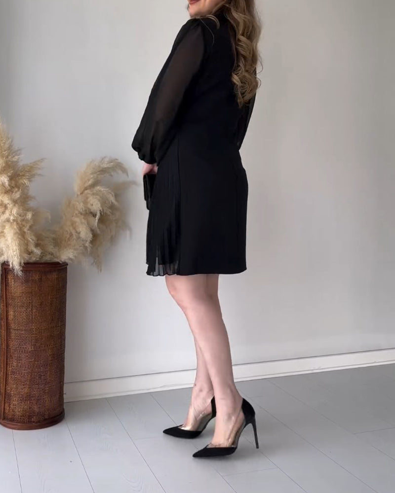 Noella - Festive dress with gold buckle