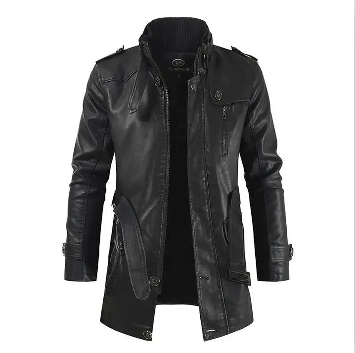 Men’s Faux Leather Jacket | Moto-Inspired | Lightweight Fall Outerwear