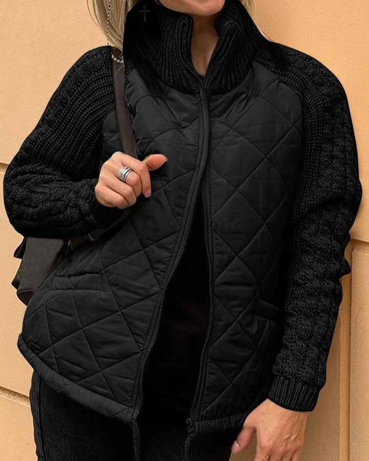 Bravina - Casual Knitted Fleece Jacket