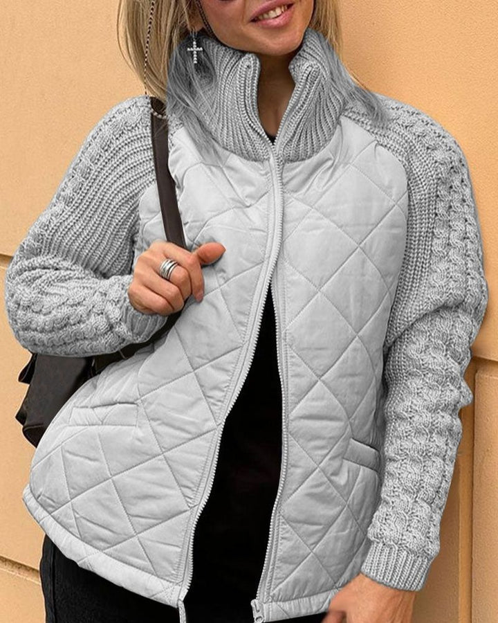 Bravina - Casual Knitted Fleece Jacket