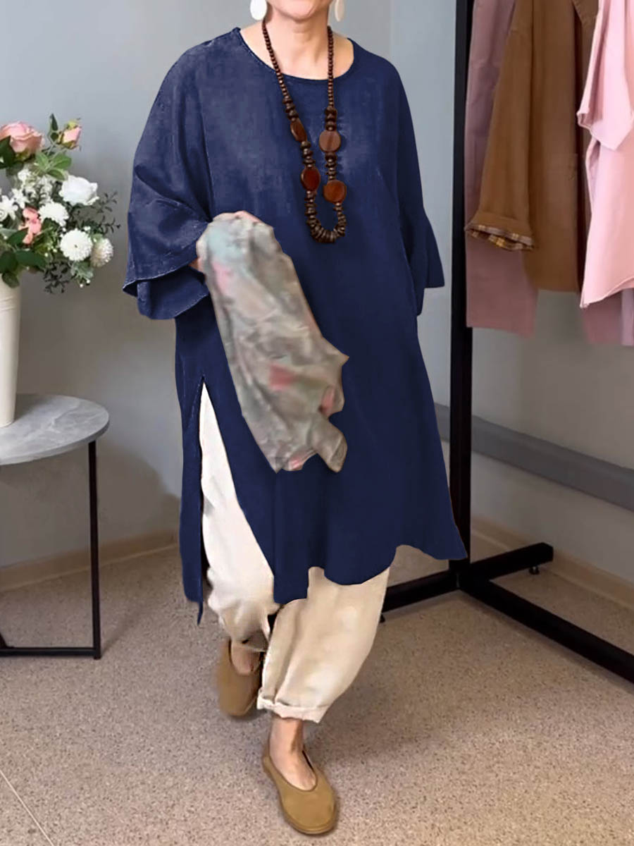 Isandra - Casual Long Linen Tunic