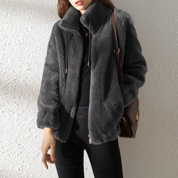 Moon - Quilted Coat with Stand-Up Collar