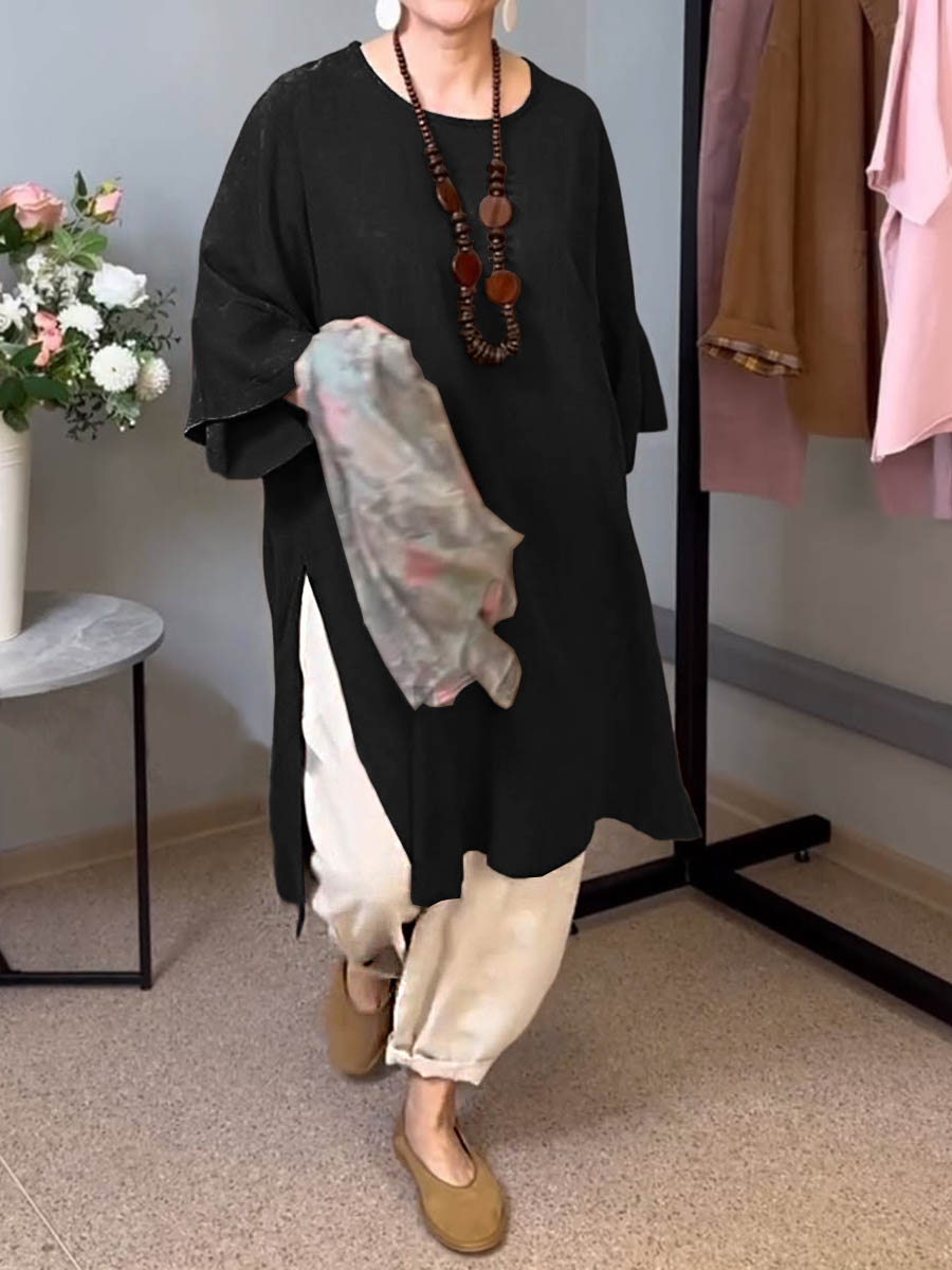 Isandra - Casual Long Linen Tunic