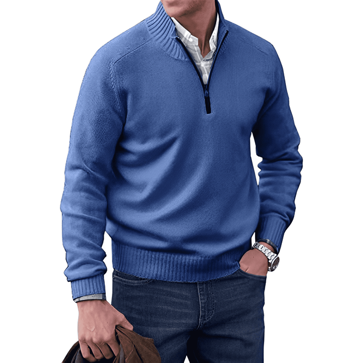 Ethan – Classic Quarter-Zip Sweater