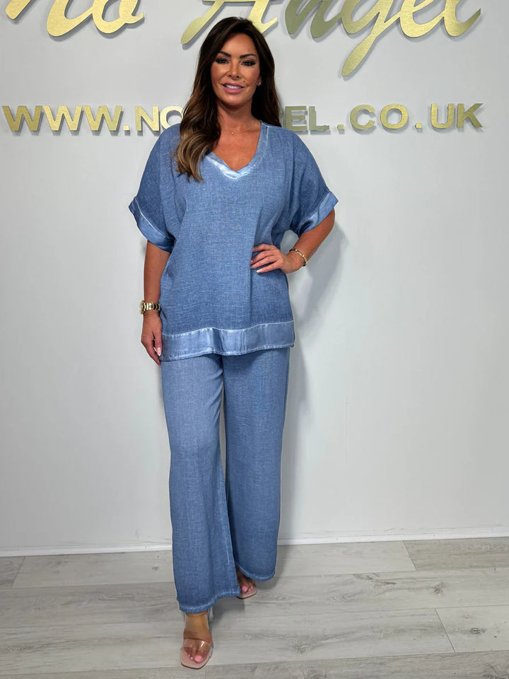 Haliora - Casual and trendy feminine set with V-neckline