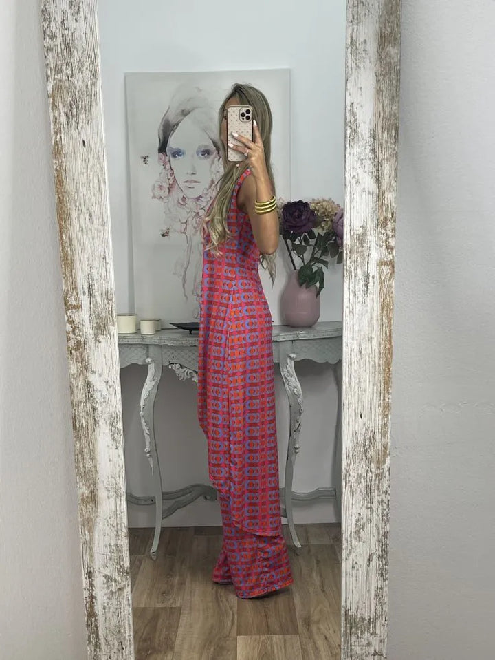 Nerola - Geometric Print Two-Piece Set