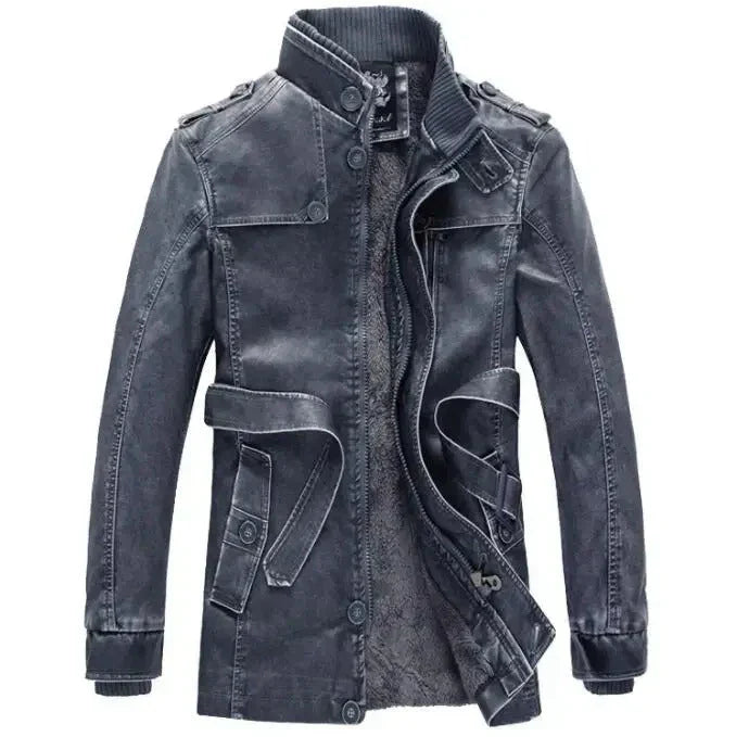 Men’s Faux Leather Jacket | Moto-Inspired | Lightweight Fall Outerwear