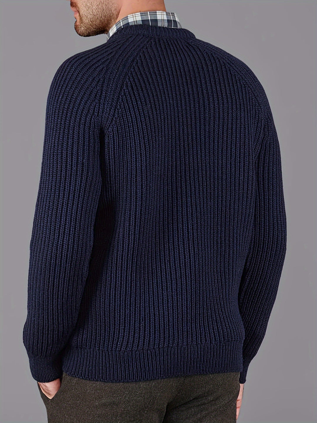 Men’s Fisherman Knit Pullover | Heavyweight Cotton Blend | Relaxed Fit Crewneck