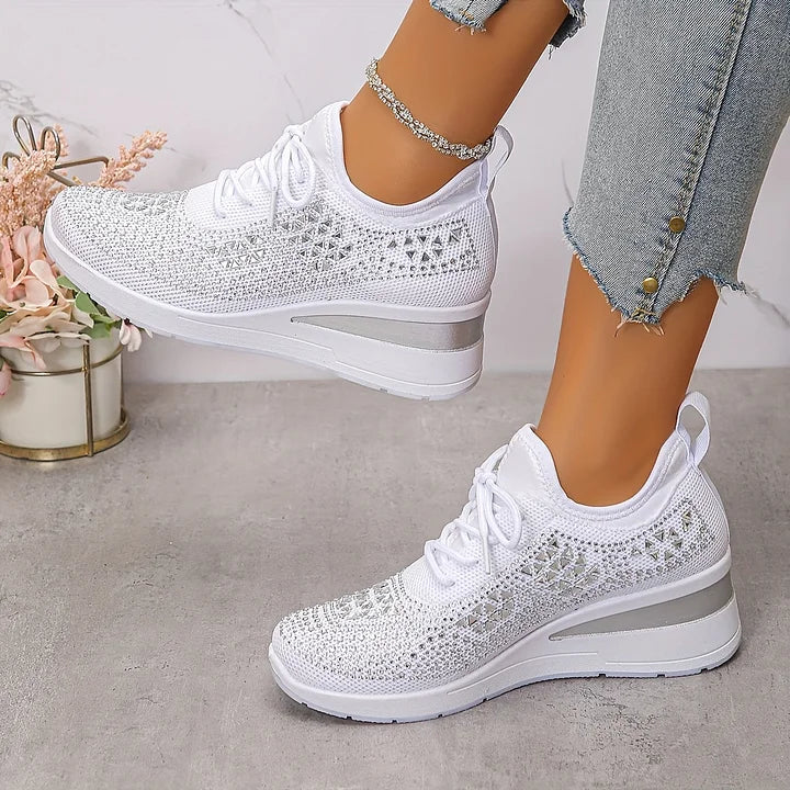Giselle – Orthopedic sneakers with sparkling rhinestones