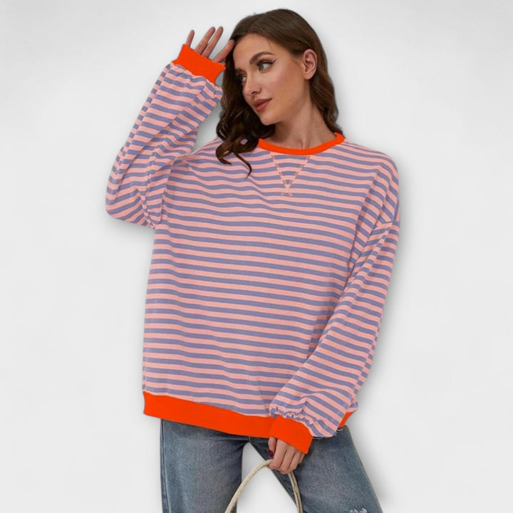 Janelisse - Casual Striped Soft Knit Sweater
