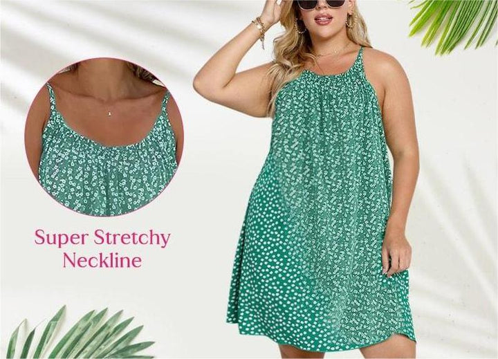 Eda - Printed Halter Dress