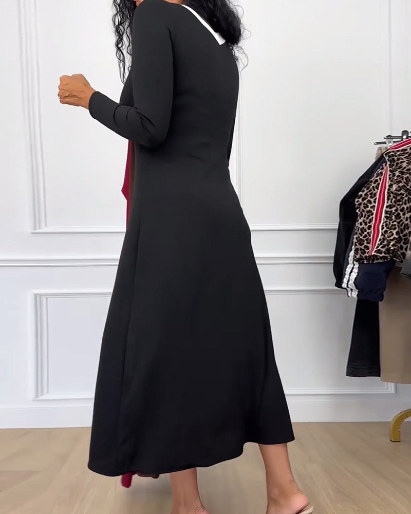 Gabrielle - Elegant Fall Winter Knit Dress