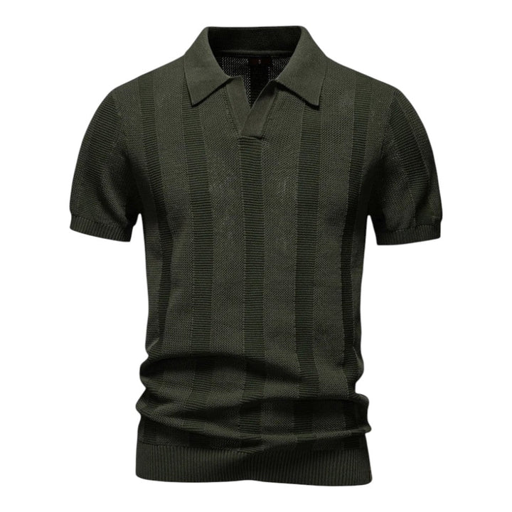 Men’s Knit Polo Shirt | Short-Sleeve Casual Top | Lightweight Summer Wear