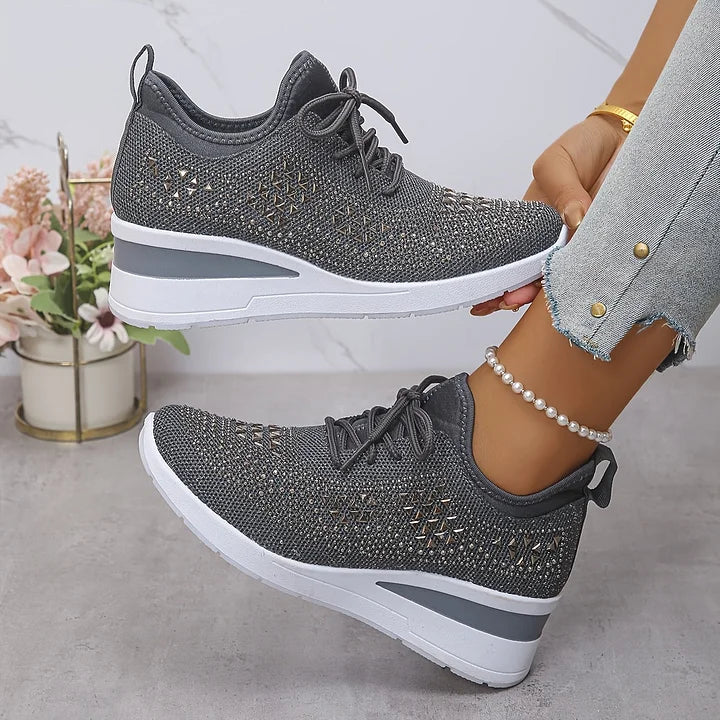 Giselle – Orthopedic sneakers with sparkling rhinestones