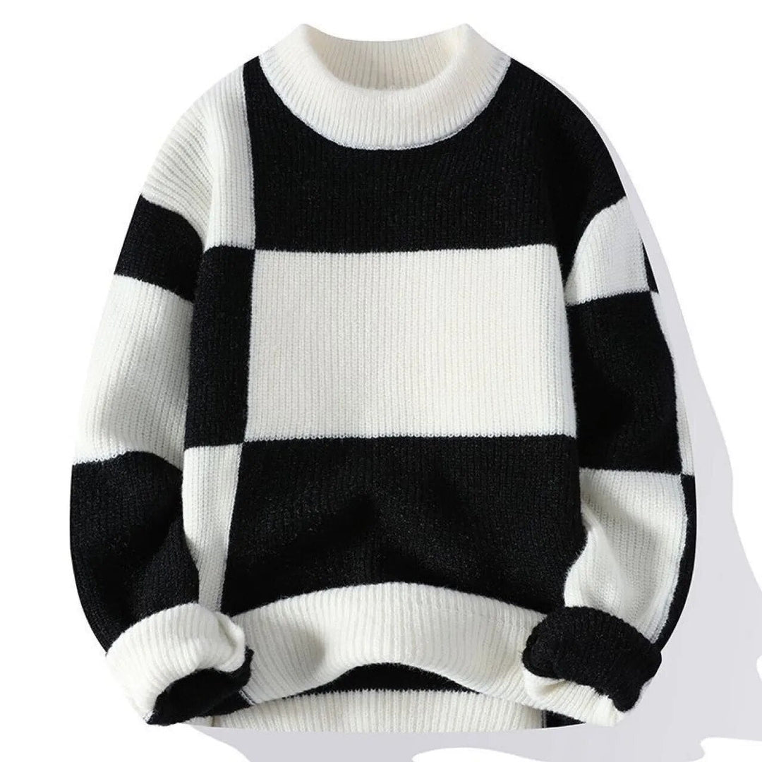 Easton Checkered Knit Sweater