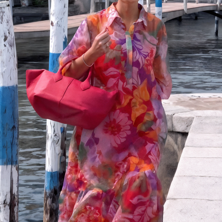 Lunaria - Trendy Chiffon Dress