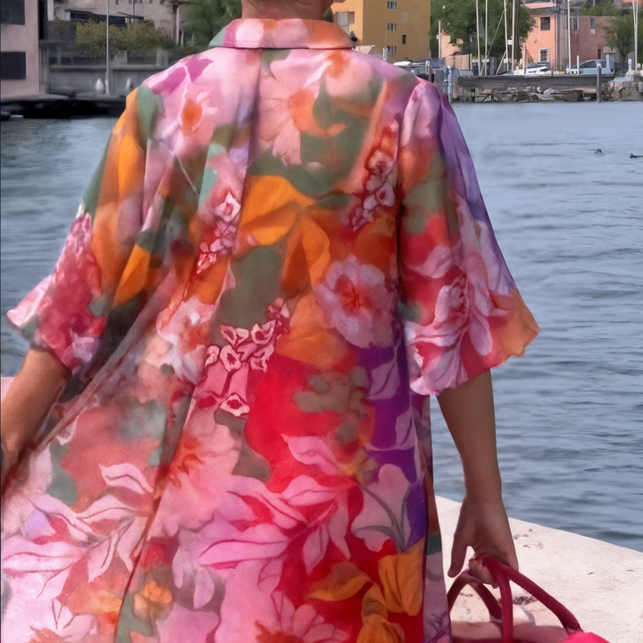 Lunaria - Trendy Chiffon Dress