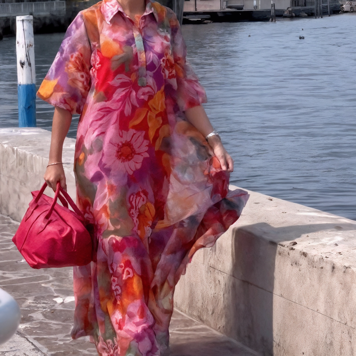 Lunaria - Trendy Chiffon Dress