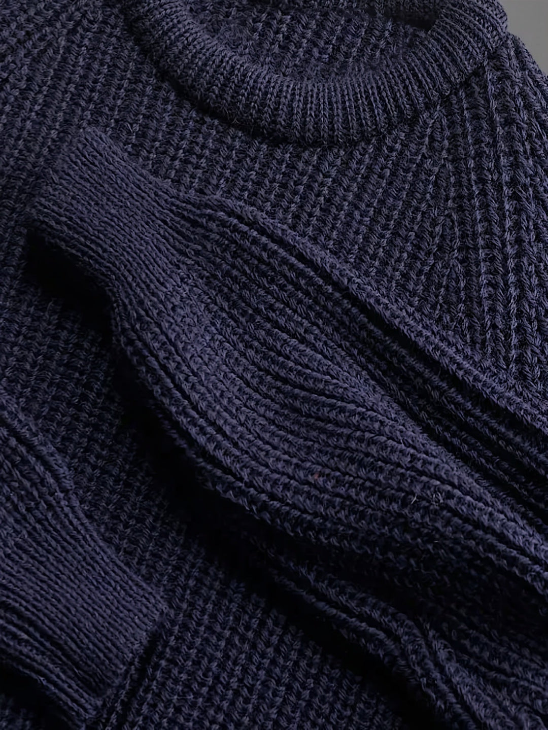 Men’s Fisherman Knit Pullover | Heavyweight Cotton Blend | Relaxed Fit Crewneck