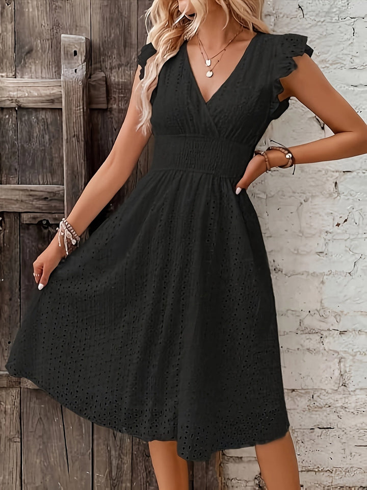 Darianne - Elegant Wrap Dress with Gathered Waist for a Spring and Summer Look