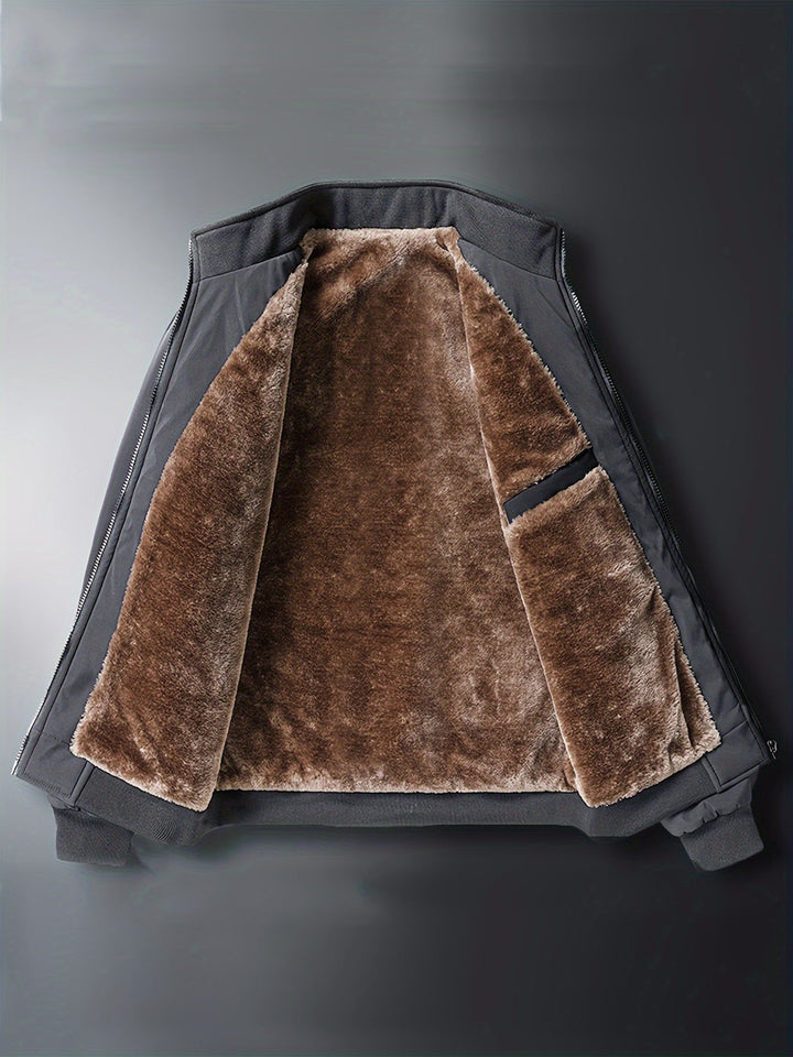 Veste softshell doublée polaire pour homme | Vêtement d'extérieur décontracté et coupe-vent | Couche urbaine pour temps froid