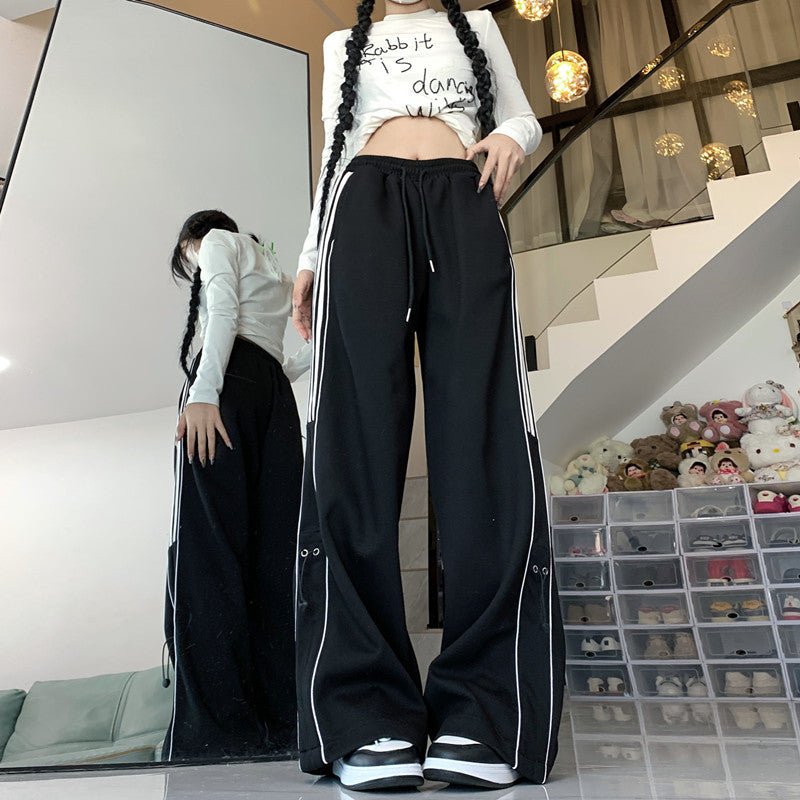 Wide-Leg Sweatpants | Side Stripe Detail | Ultra-Comfort Fit | Casual Streetwear