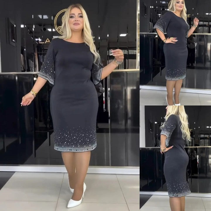 Éliane - Elegant dress with beautiful floral pattern