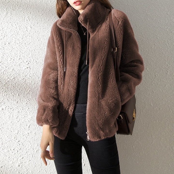 Moon - Quilted Coat with Stand-Up Collar