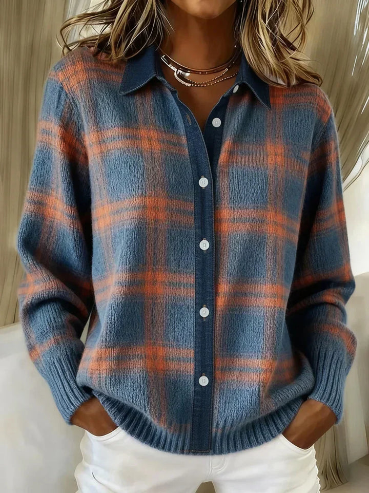 Leandra | Premium Patchwork Button-Down Shirt