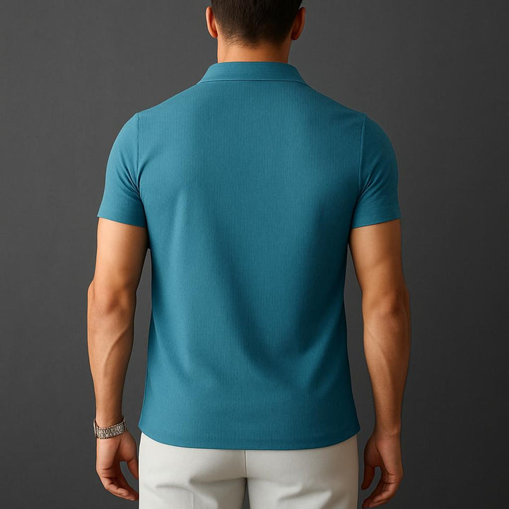 Men’s Stretch Piqué Polo Shirt | Slim Fit | Breathable Summer Essential