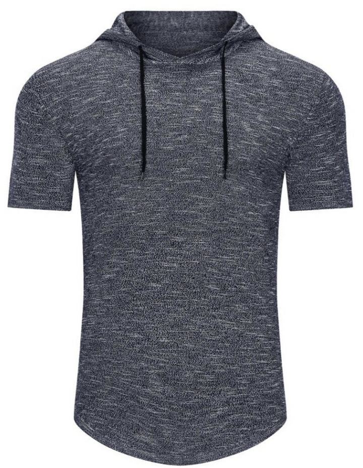 Men’s Lightweight Short Sleeve Hoodie | Stretch Knit | Summer Activewear Top