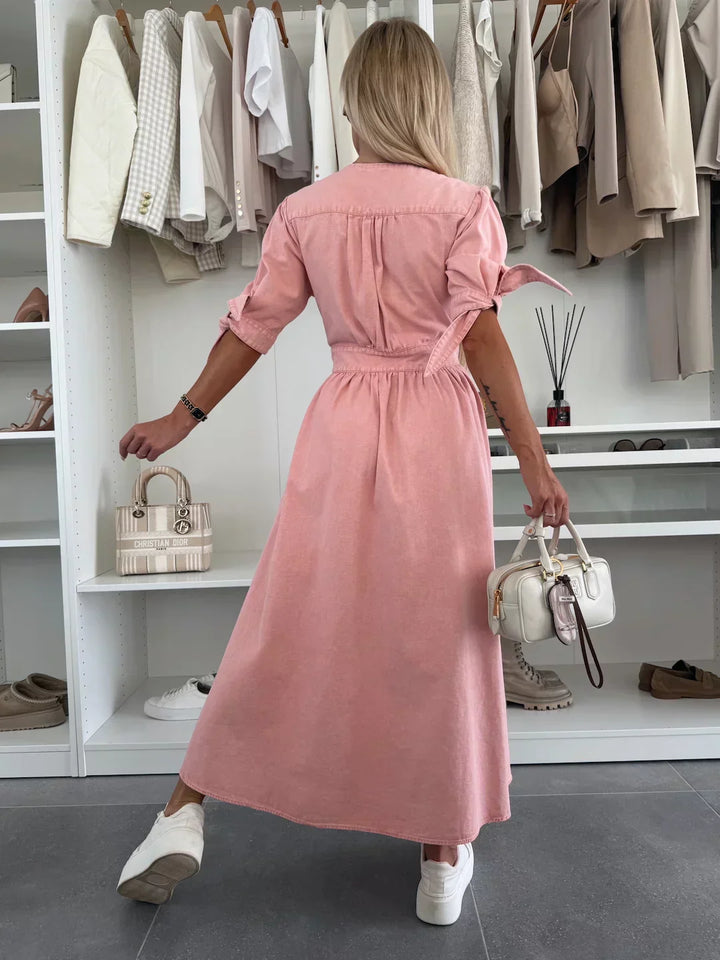 Vera - Radiant Denim Dress