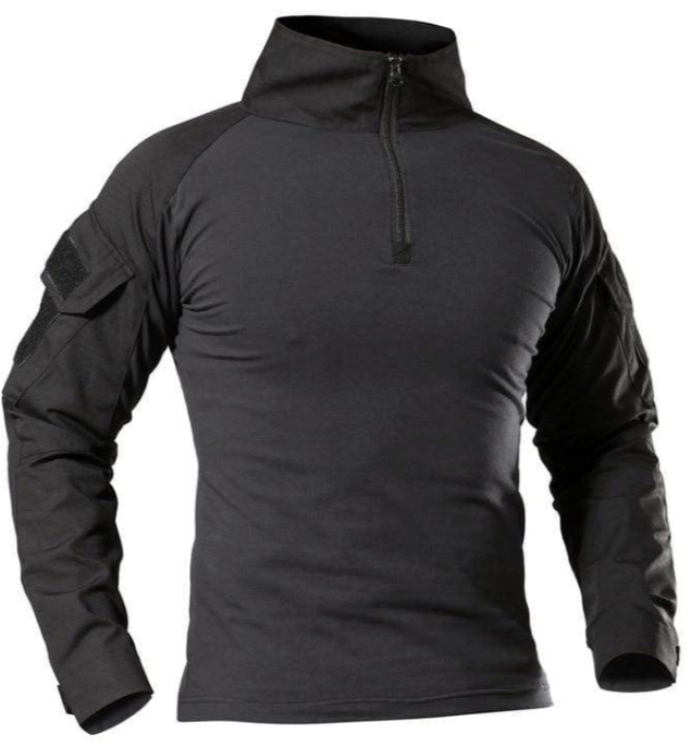 Men’s Tactical Shirt | Camouflage Sleeve | Quarter-Zip Training Top Canada