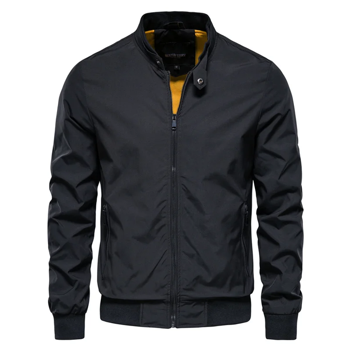 Men’s Lightweight Bomber Jacket | Ribbed Cuffs & Collar | Water-Resistant Windbreaker