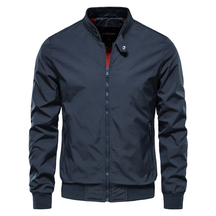 Men’s Lightweight Bomber Jacket | Ribbed Cuffs & Collar | Water-Resistant Windbreaker