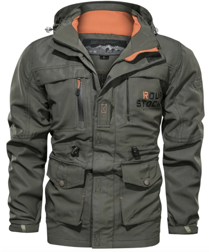 Men’s Tactical Outdoor Jacket | Multi-Pocket Waterproof Shell | Windproof Field Coat