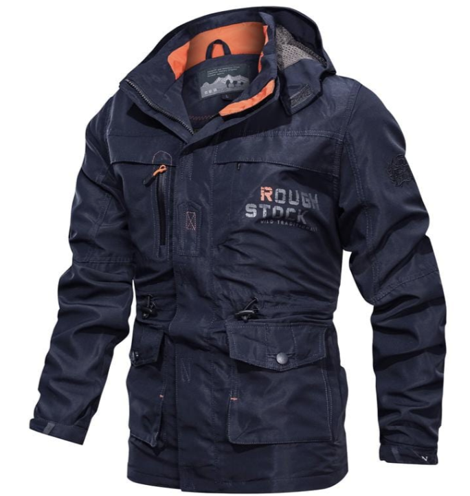 Men’s Tactical Outdoor Jacket | Multi-Pocket Waterproof Shell | Windproof Field Coat