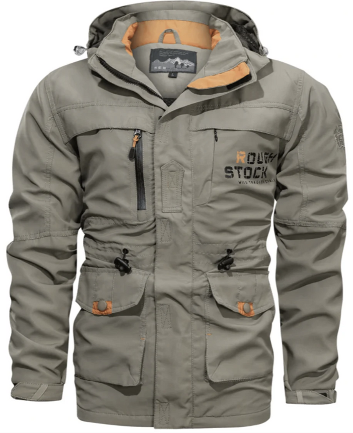 Men’s Tactical Outdoor Jacket | Multi-Pocket Waterproof Shell | Windproof Field Coat
