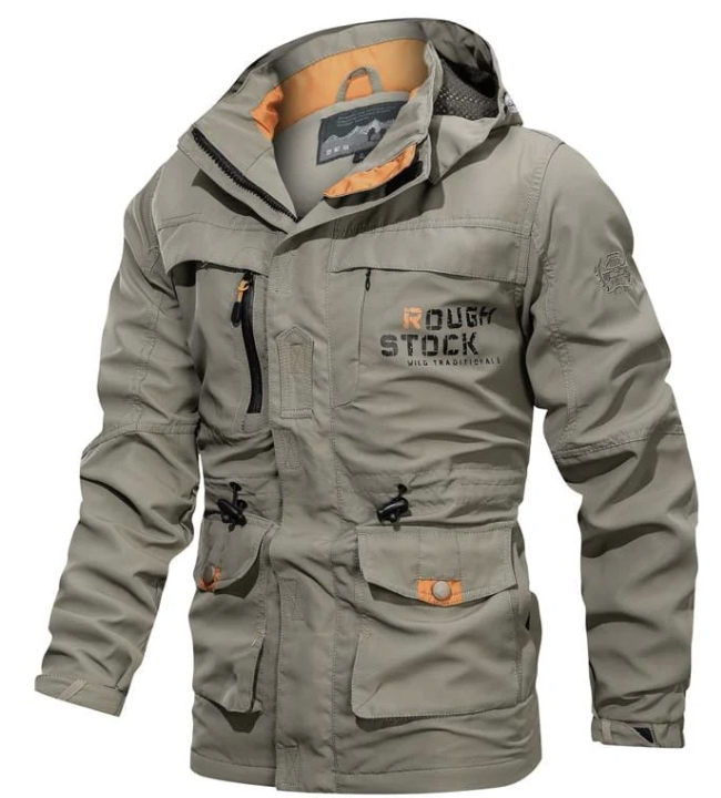 Men’s Tactical Outdoor Jacket | Multi-Pocket Waterproof Shell | Windproof Field Coat