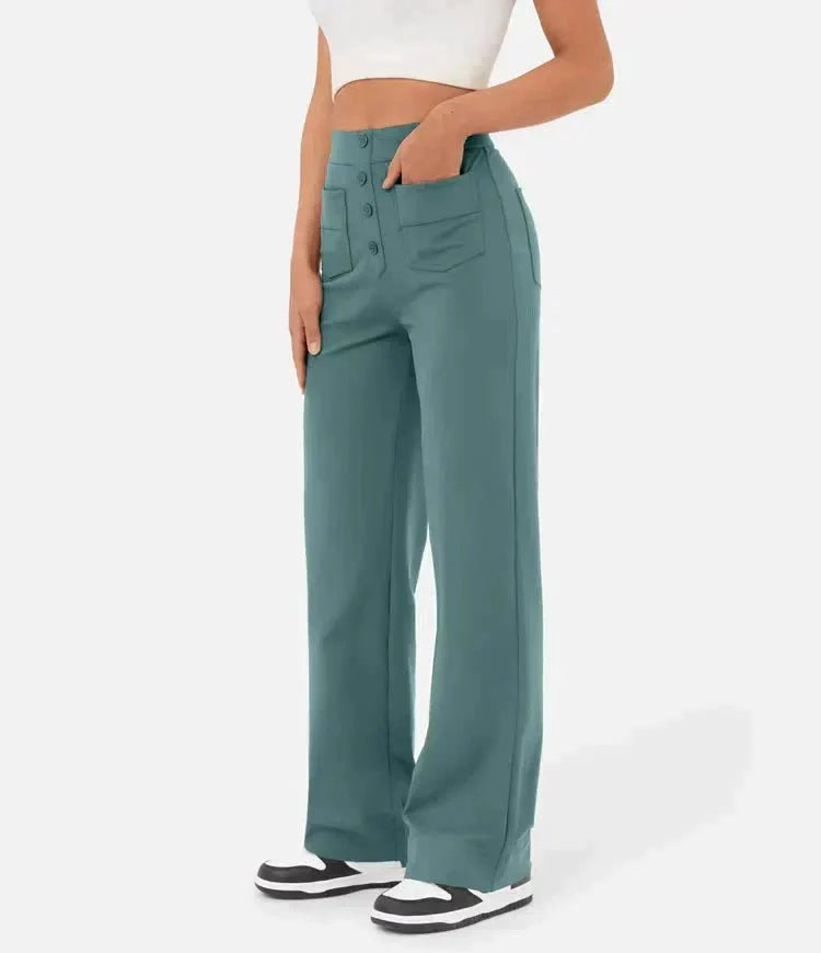 High-Waisted Wide-Leg Trousers | Versatile Fit | Casual to Office Wear