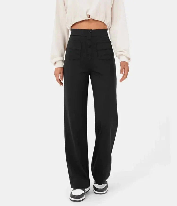 High-Waisted Wide-Leg Trousers | Versatile Fit | Casual to Office Wear