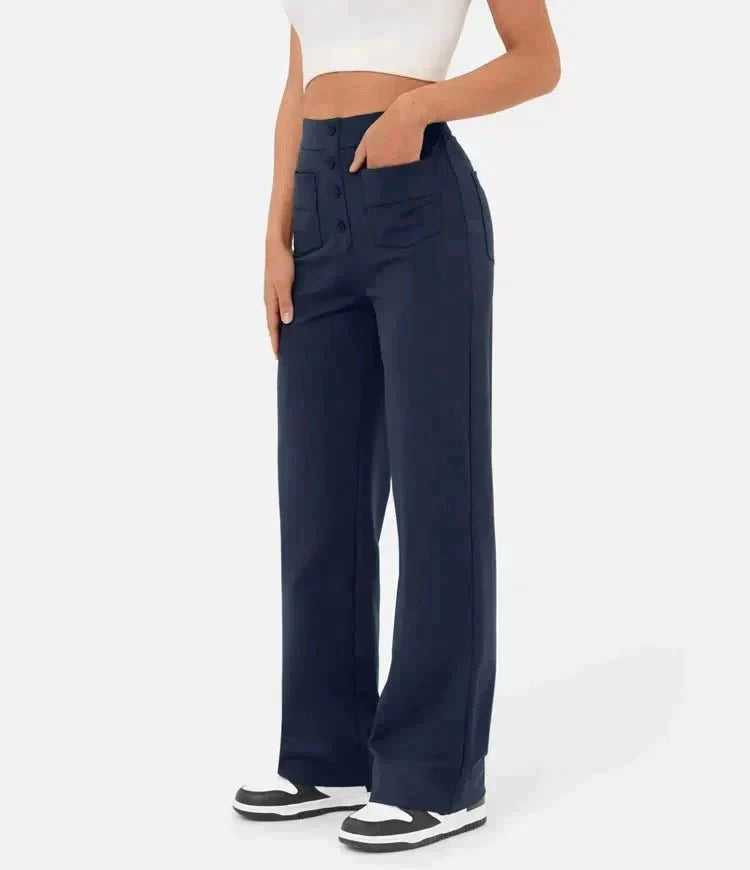 High-Waisted Wide-Leg Trousers | Versatile Fit | Casual to Office Wear