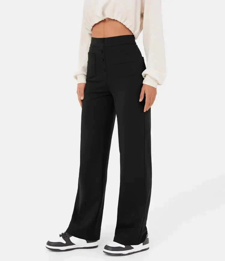 High-Waisted Wide-Leg Trousers | Versatile Fit | Casual to Office Wear