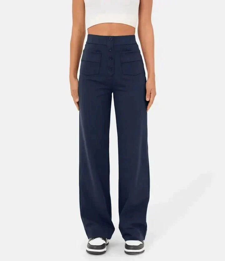 High-Waisted Wide-Leg Trousers | Versatile Fit | Casual to Office Wear